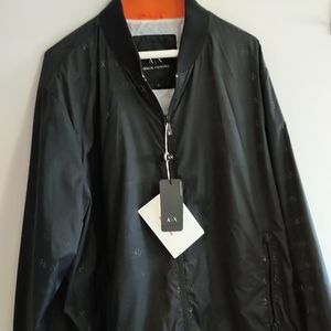 New with tags ! Armani Exchange Mens Lined Spring-Fall Jacket XL - Black